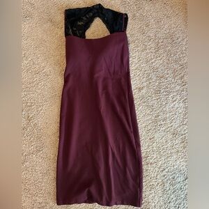 Victoria’s Secret bra top dress burgundy and black lace